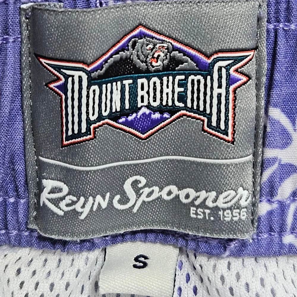 Reyn Spooner Swim Trunks Mens Small Purple Mount Bohemia Floral Board Shorts